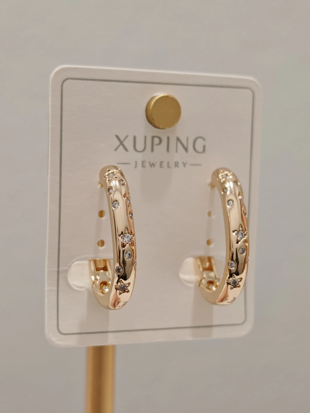 Серьги Xuping «Звёздное сияние» Gold 18K