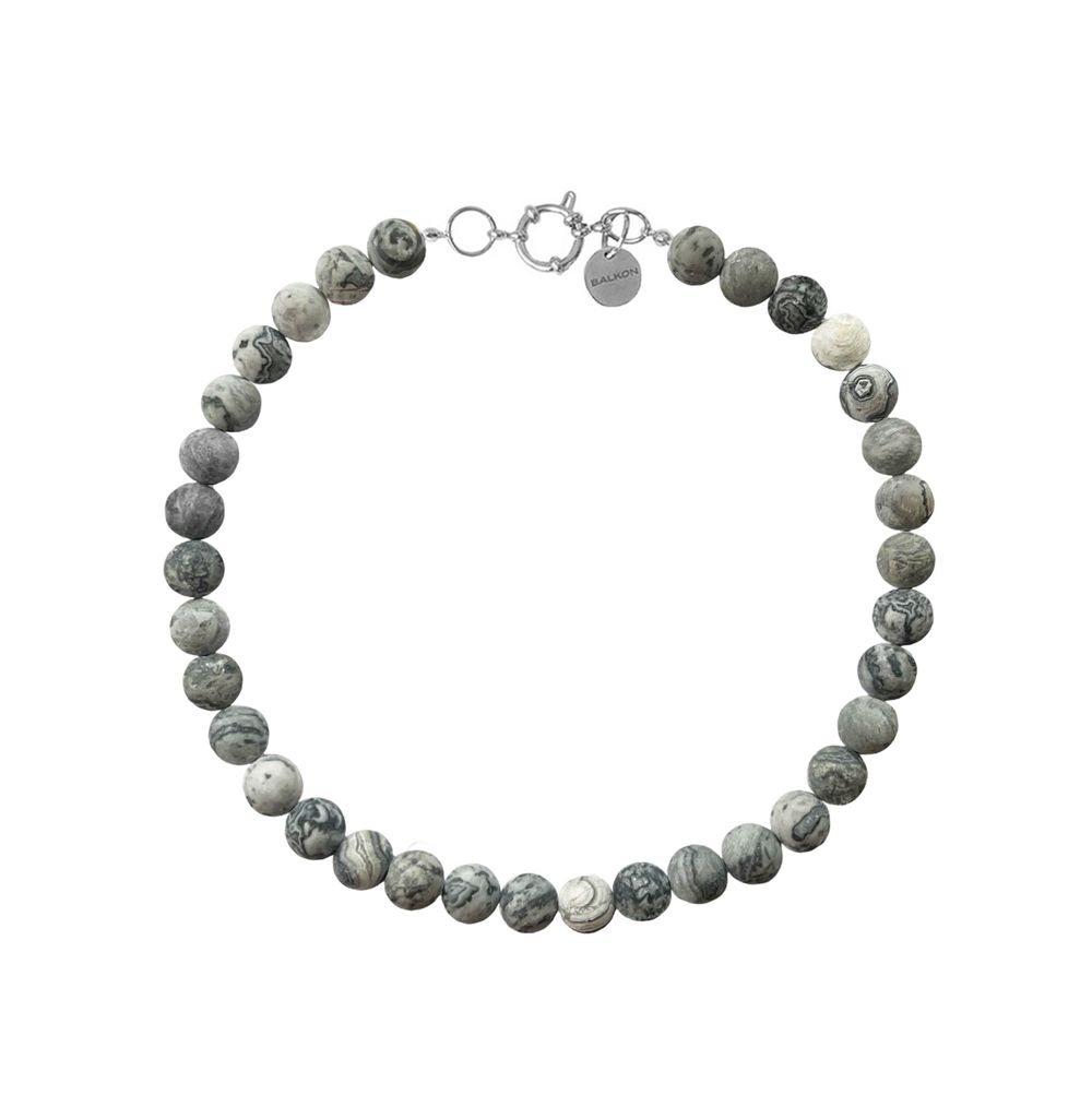 Колье Marble из бусин камня