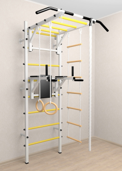 Шведская стенка Sv Sport усиленная 623 (Турник рукоход/Брусья/Канат/Кольца/Лестница)