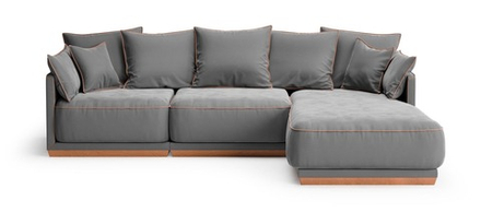 4-х местный нераскладной диван с кушеткой SOHO 803/805/814