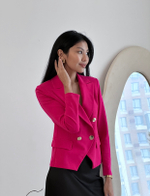 Жакет двубортный в цвете фуксия от Rinascimento