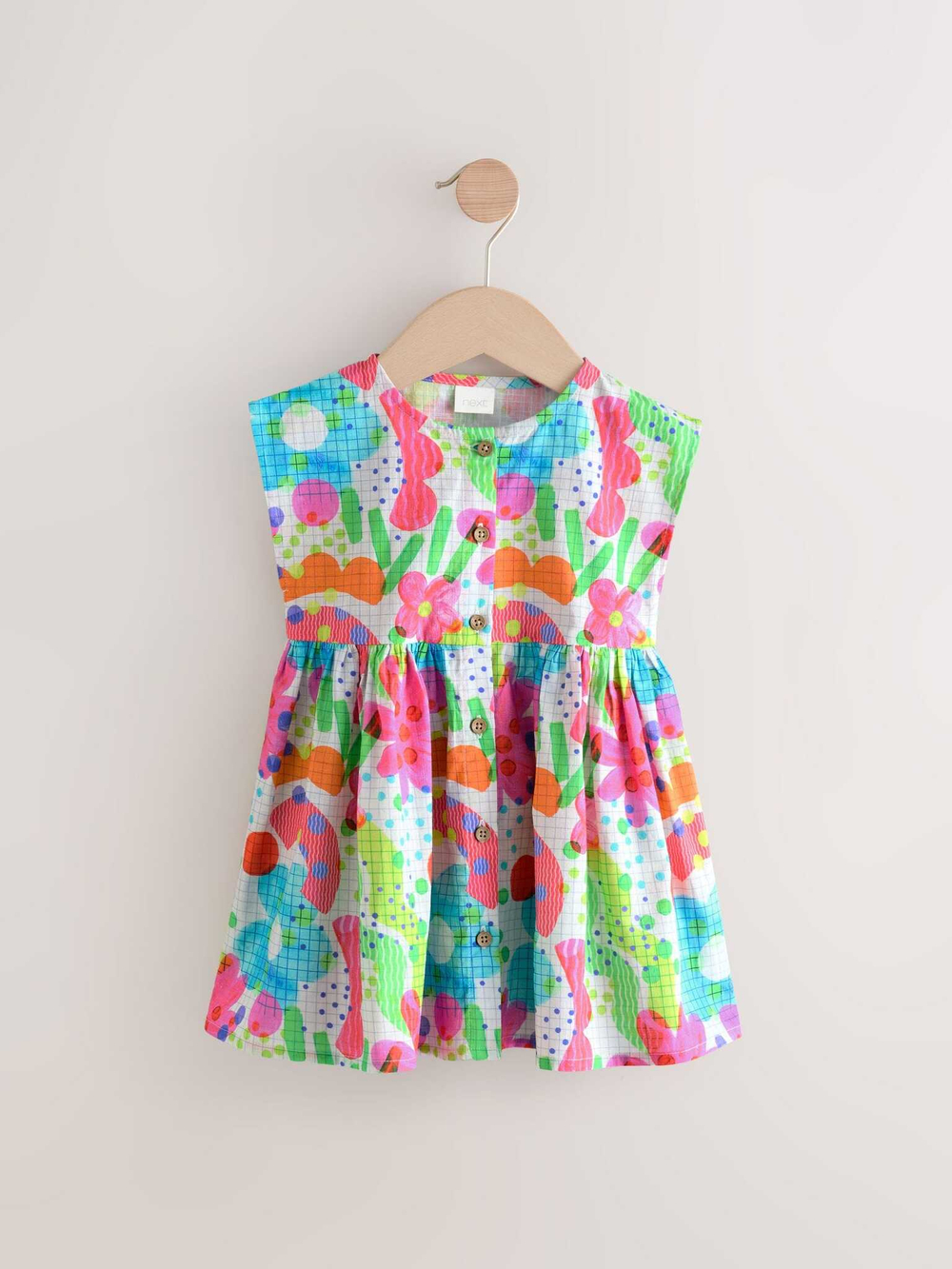 Сарафан для девочки Next AC9-262, Розовый, Голубой