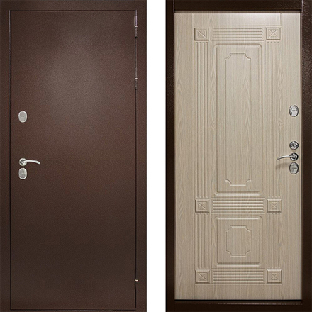 Входная металлическая дверь в квартиру Медный Антик с отделкой МДФ‑панелью - 783