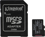 Kingston &lt;SDCS2/256GB&gt; microSDXC Memory Card 256Gb A1 V30 UHS-I U3  + microSD--&gt;SD  Adapter