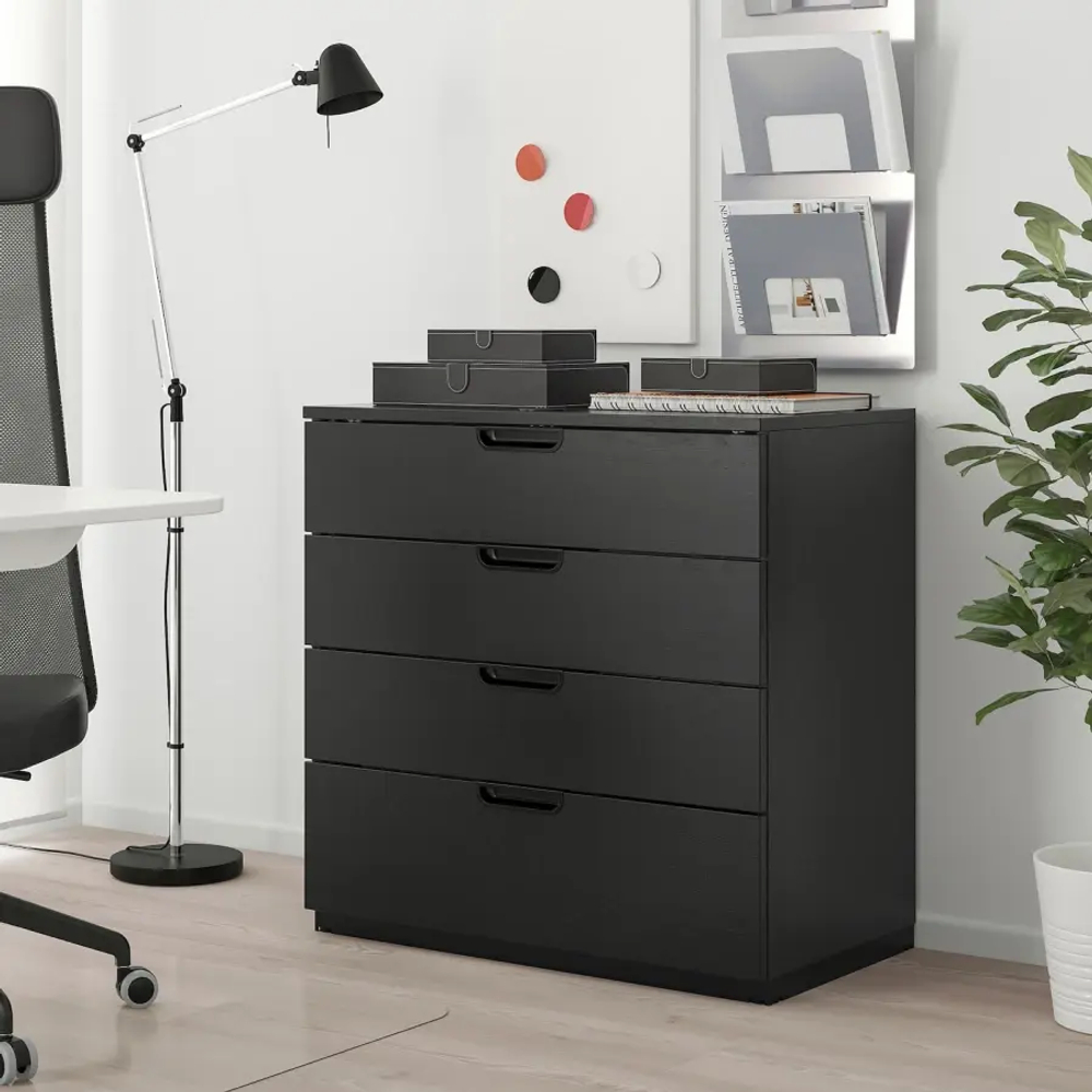 Комод - IKEA GALANT/ГАЛАНТ ИКЕА, 80х45х80 см, черный