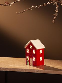 Домик с подсветкой Fredensborg из коллекции New Year Essential, 13 см