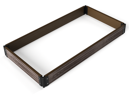 Доска для грядок из ДПК ЕВРОГРЯДКА с замком, высота 225 мм длина 3 м