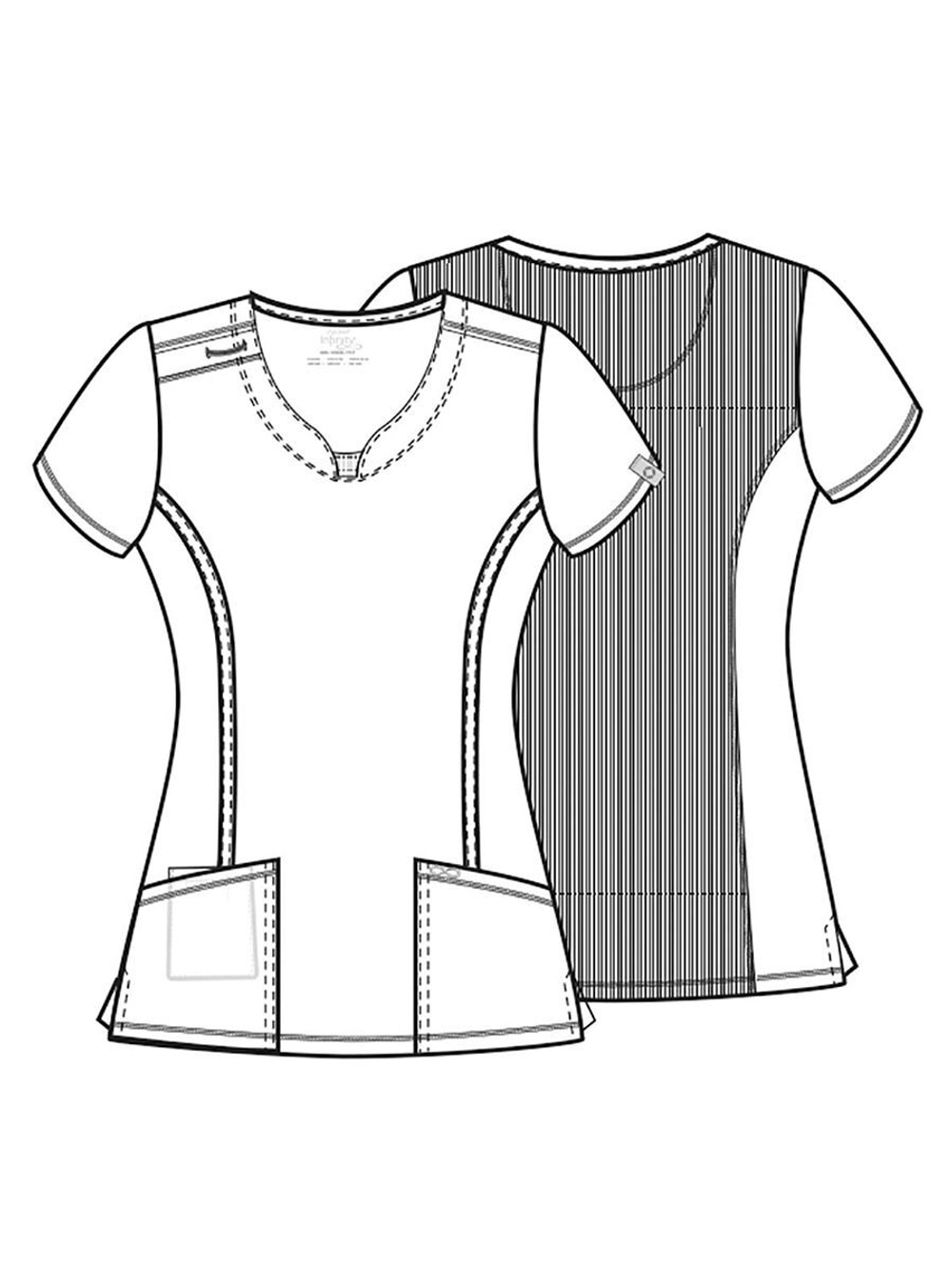 Топ медицинский женский Cherokee 2624A, красный, L