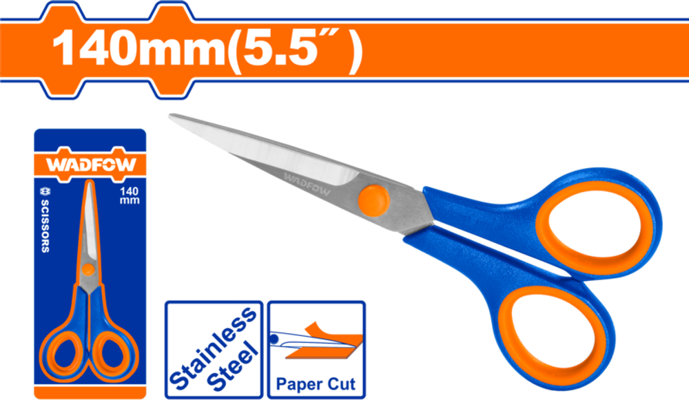 Ножницы 140 мм (20/240) WADFOW WSX2655