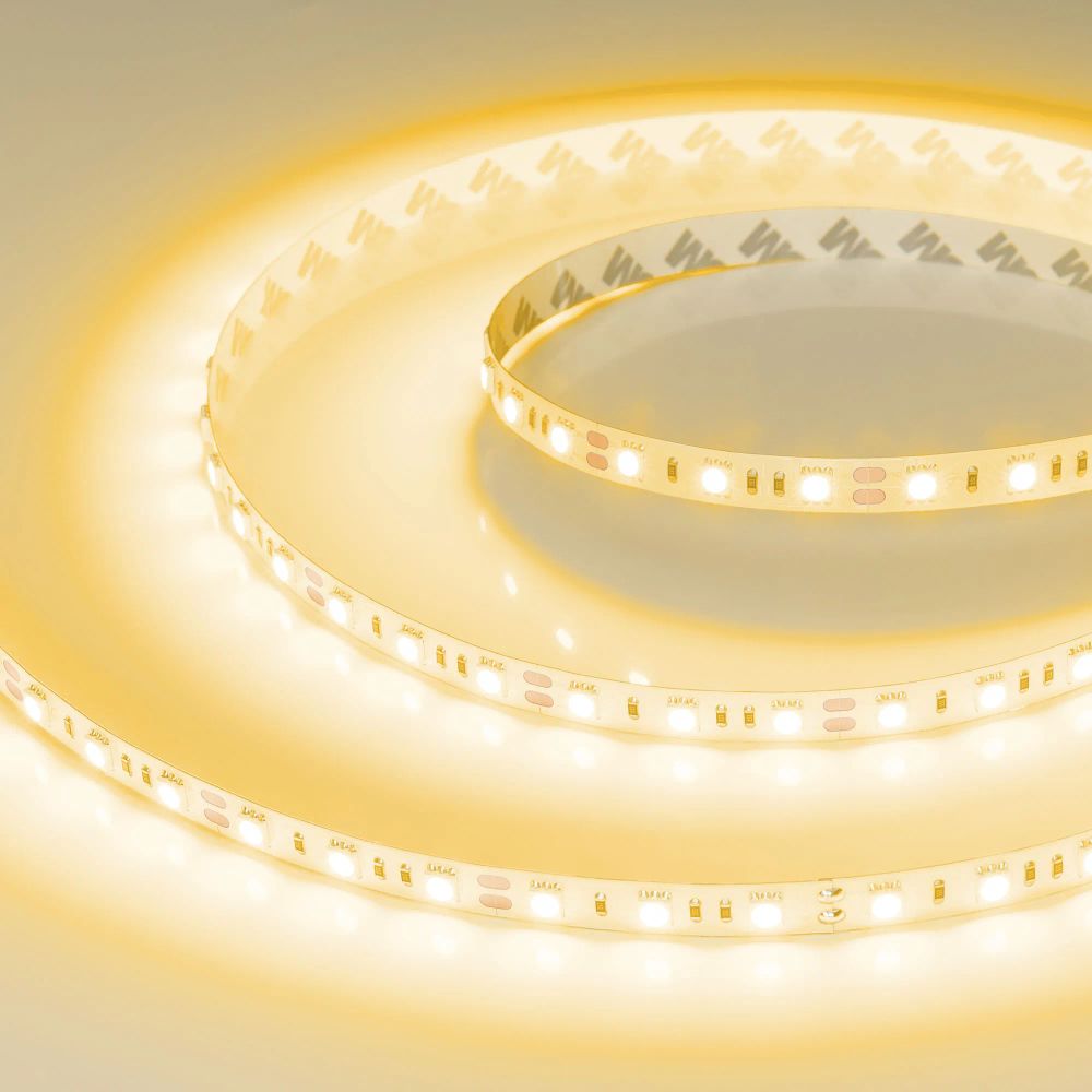 Светодиодная лента RT-B60-10mm 12V Yellow (14.4 W/m, IP20, 5060, 5m) (Arlight, Открытый) 012342(2)