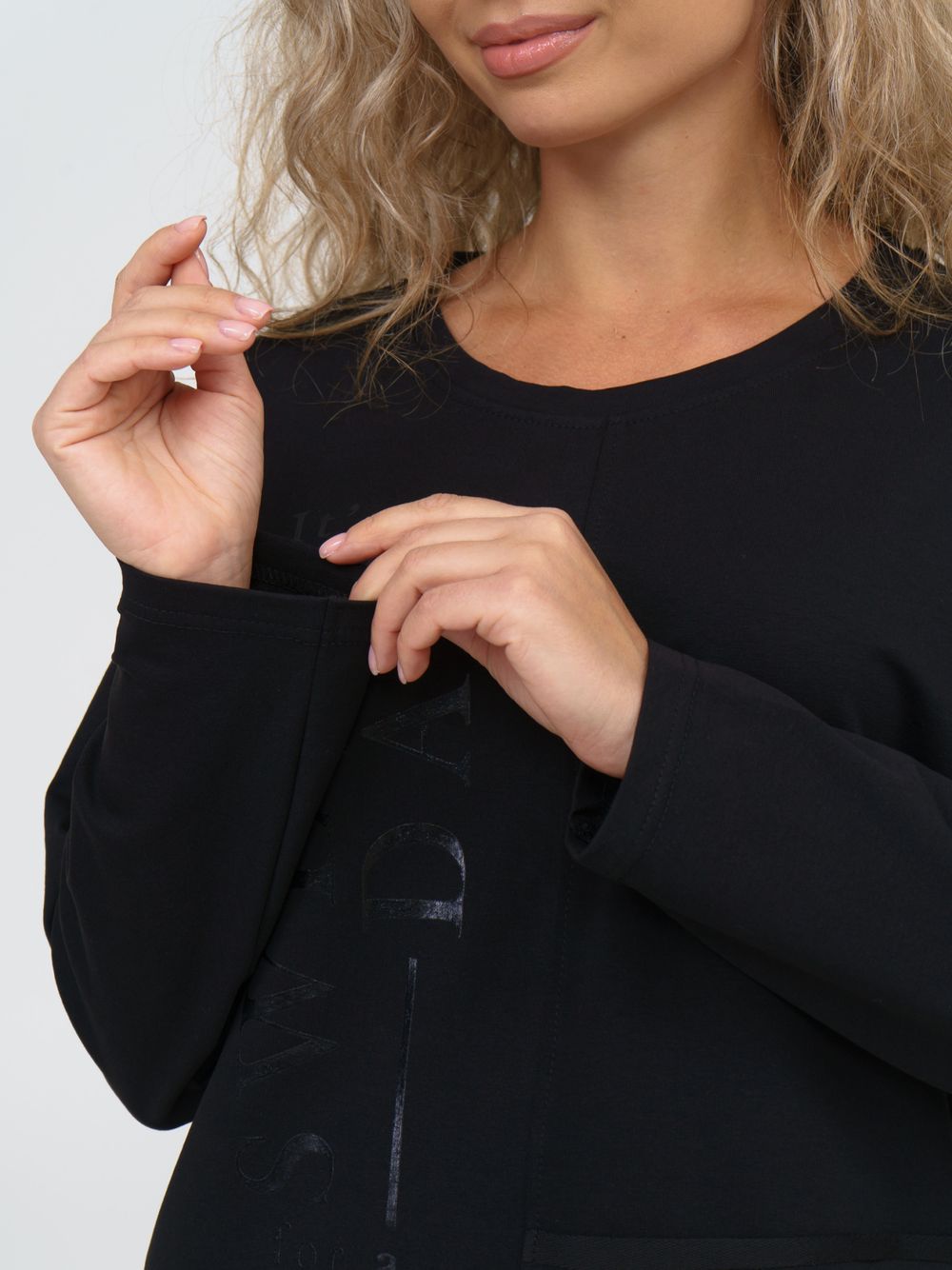 888 Туника  "Черный" SveTekst (Акция)