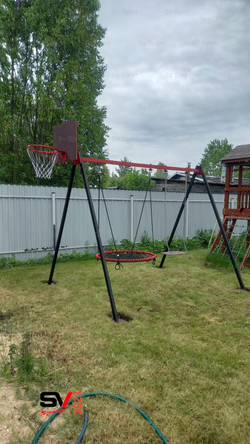 Монтаж уличных качелей Sv Sport