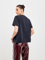 Футболка варёная "Тёмно-синяя"