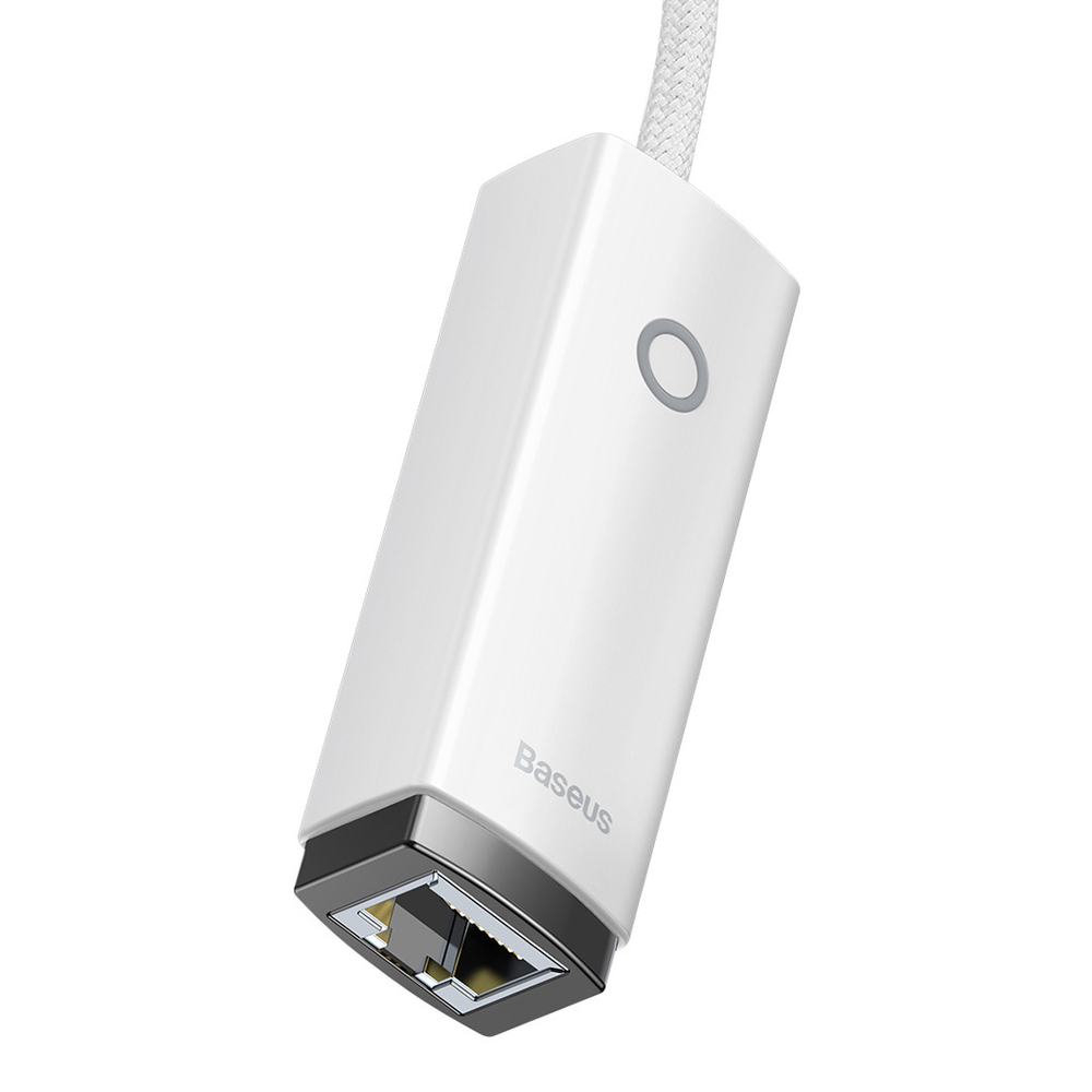 Сетевой адаптер Baseus Lite Series Ethernet Adapter Type-C to RJ45 LAN Port 1000Mbps - White