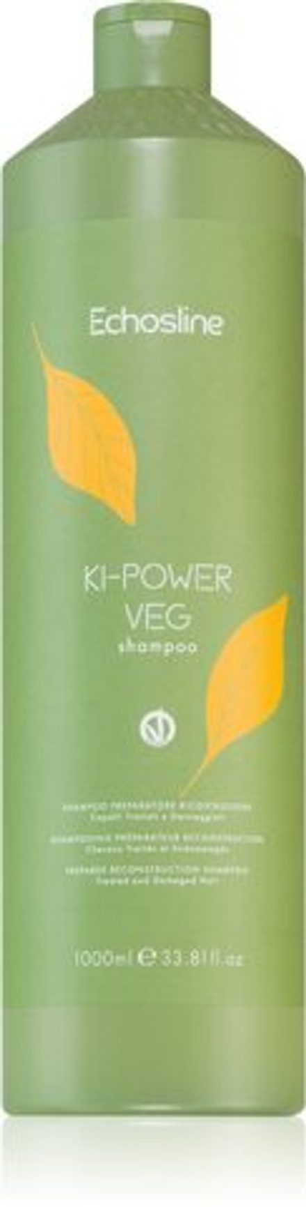 Echosline Ki-Power Veg Shampoo - восстанавливающий шампунь для поврежденных волос /   1000  ml  / GTIN 8008277245256