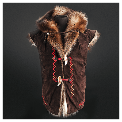 Жилет из меха росомахи «Душегрейка»