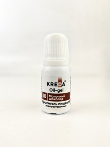 Краситель Oil-gel "KREDA" (жирорастворимый 20 молочный, 10 мл