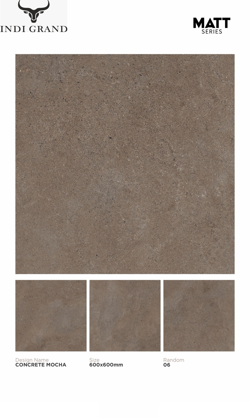 Керамогранит matt 60х60 concrete mocha