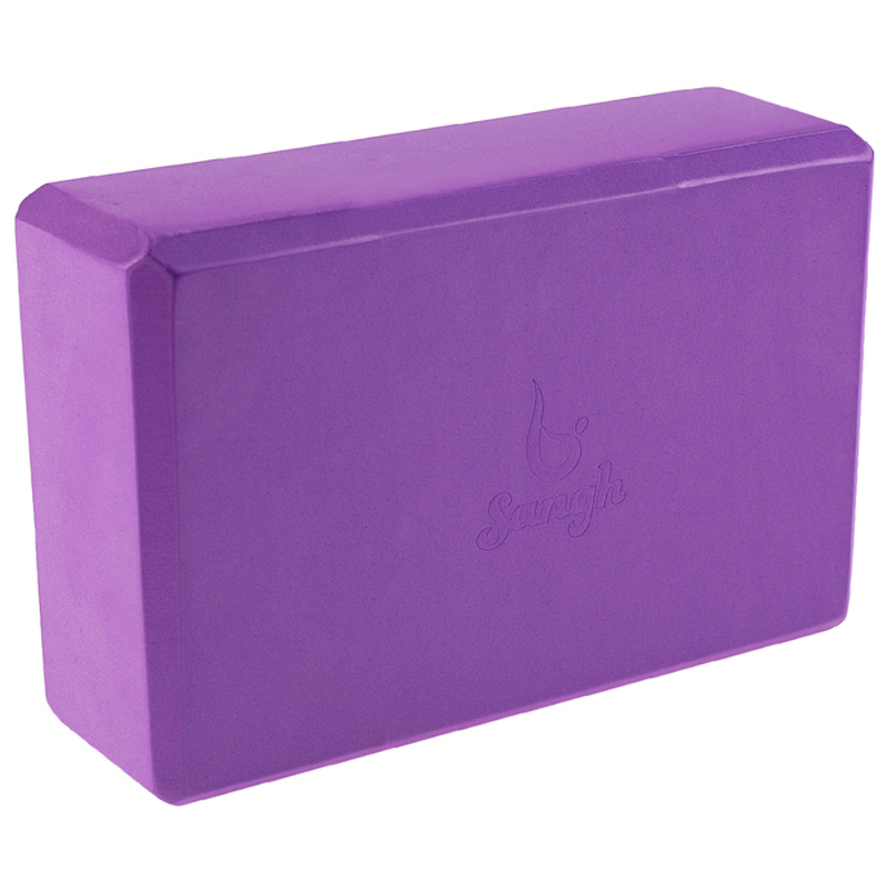 Опорный блок для йоги Sangh Purple 23*15*8 см