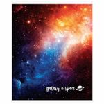 Тетрадь А5, 96 л., BRAUBERG ЭКО, клетка, обложка картон, КОСМОС, 403059, 5шт