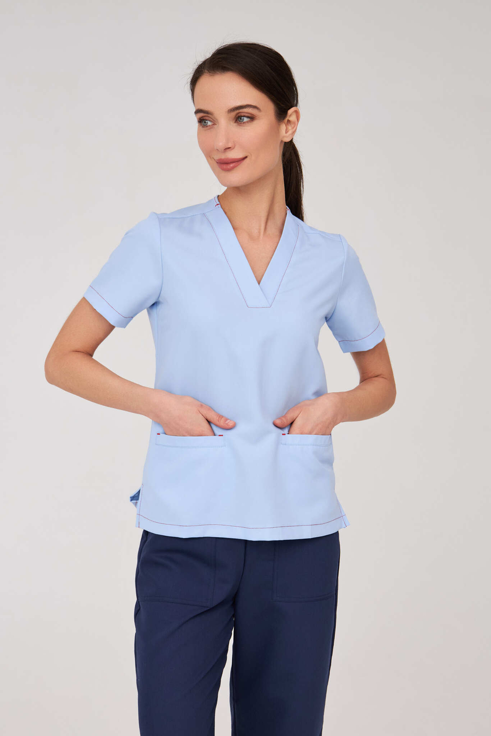 Топ медицинский женский Лаконико, скайблю Old