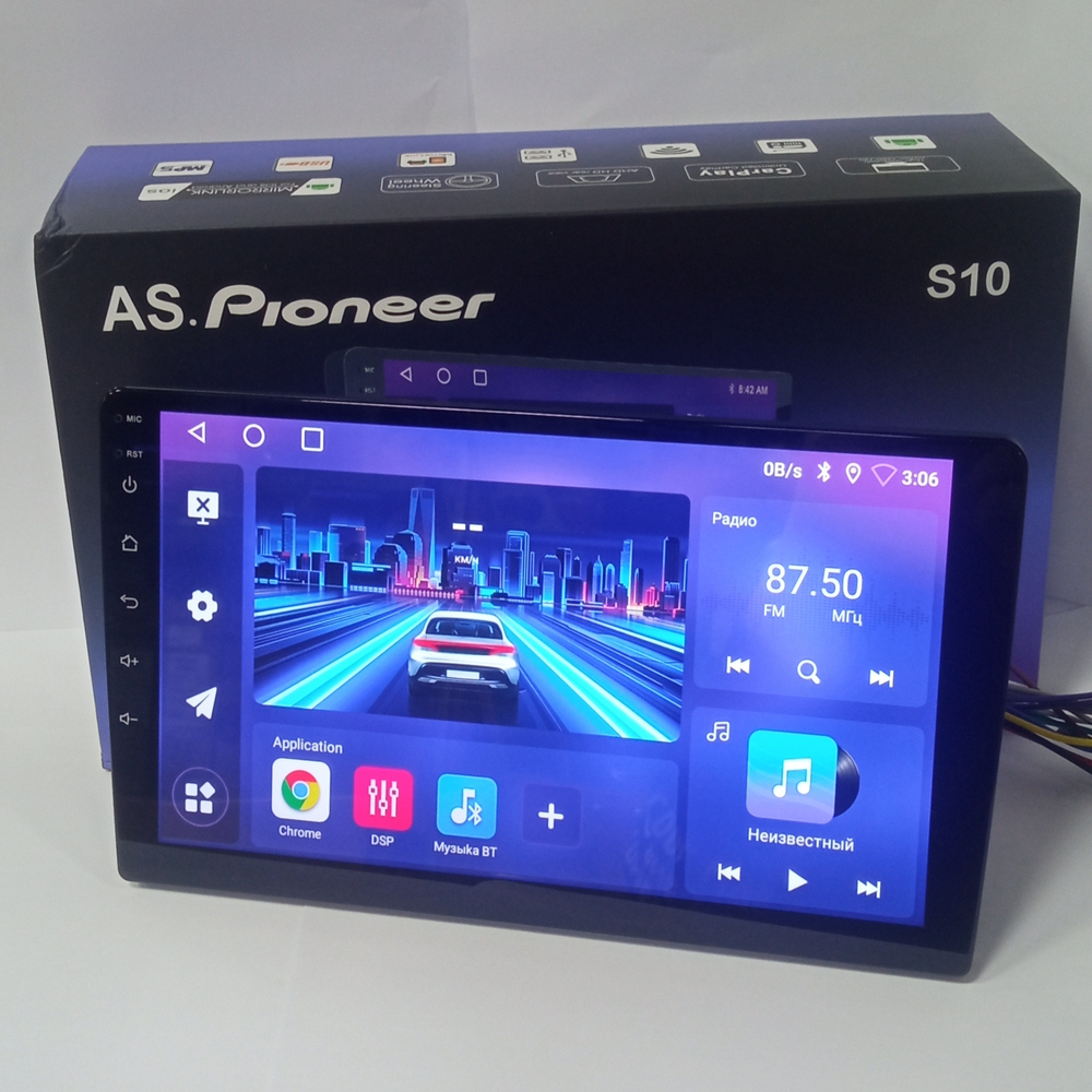 Автомагнитола 2DIN QLED9" Android 2+64GB As.Pioneer S10