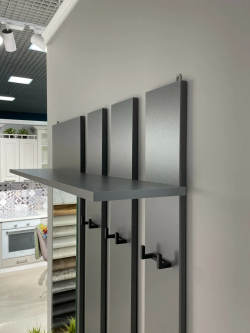 Вешалка с зеркалом «Денвер» Графит