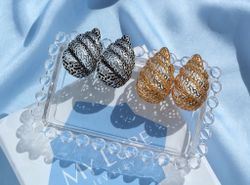 Серьги Vintage gold