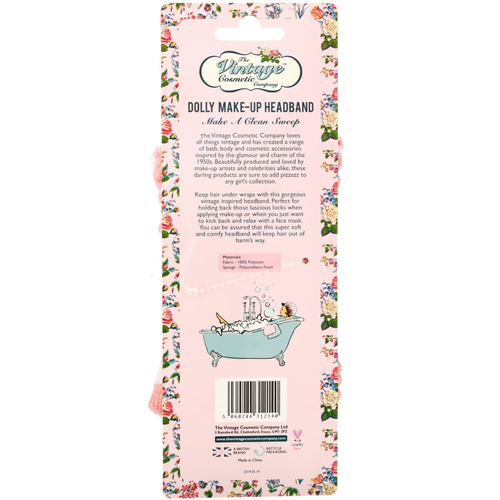 The Vintage Cosmetic Company, Повязка на голову для макияжа, Dolly, 1 шт.