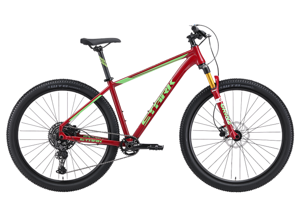 Велосипед 29" Stark'24 Armer 29.6 HD р.18" бордовый/зеленый
