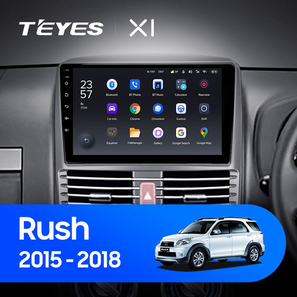 Teyes X1 9" для Toyota Rush 2015-2018 (прав)