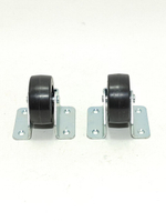 Колеса для мебели, дивана кресла тумб шкафов чемодановс резиновым роликом 45 мм Высота конструкции 51,5мм/2 штуки