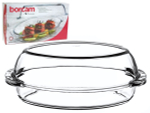Форма жаропрочная овальная 2,25л с крышкой 1,8л "Borcam"