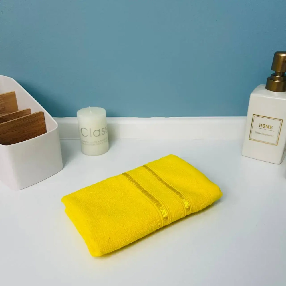 Полотенце махровое 30*50см «Comfort» цвет канареечный 03-010, плотность 300гр/м2 TJ