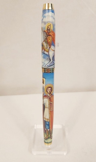 Ручка  Parker с ручной росписью Палех "Александр Невский"