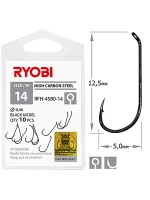 Крючок рыболовный RFH-4580 №12 ( 2 упк по 10шт)