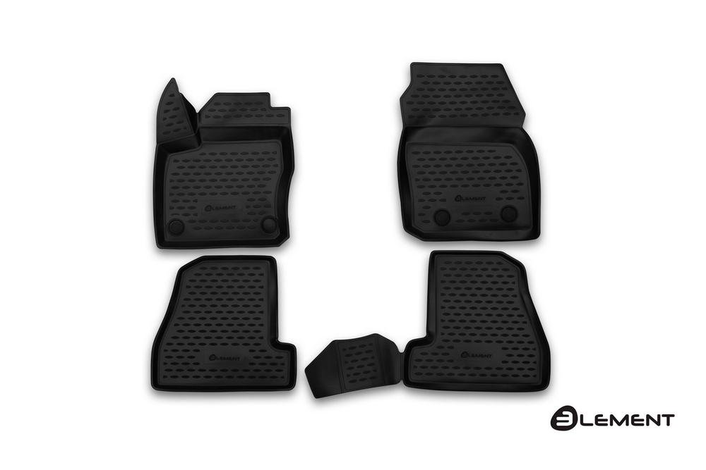 Коврики 3D в салон FORD Focus 3, 2015-&gt;, 4 шт. (полиуретан)