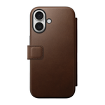 Кожаный чехол-книжка MagSafe Nomad Modern Leather Folio для iPhone 16 Чехол из натуральной цельнозерновой кожи