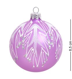 Элита НФШ-1085/1 Набор ел.украшений Шар 2шт «Морозная ветка» 85 мм