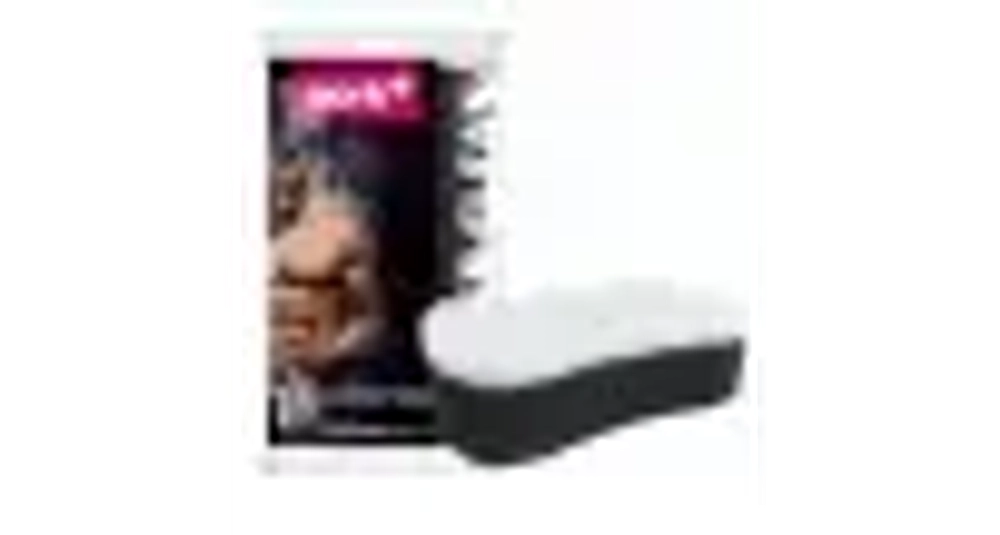 Губка для тела массажная YORK Black & White 16,4*9,3*5 см