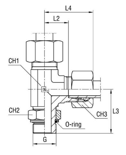 Штуцер FRLG DL18 BSP 1/2" (в сборе) CAST