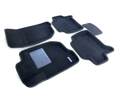 Коврики салона для MITSUBISHI Pajero Sport (2008-2015) Euromat 3D Business черные. Арт. EMC3D-003612