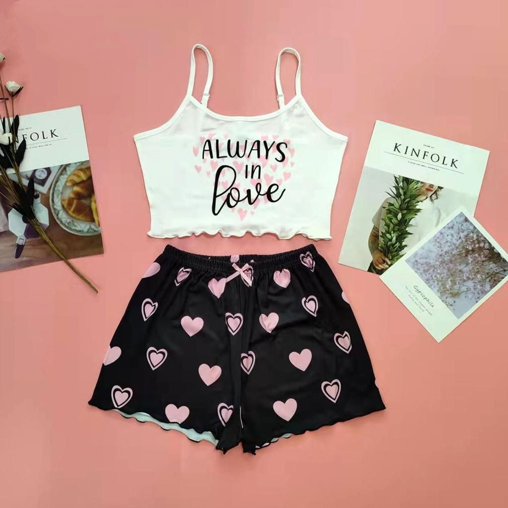 Пижама шорты и топ-майка А0001