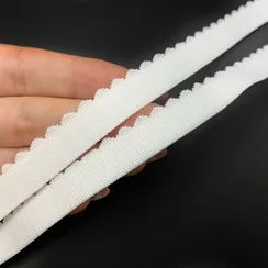 Резинка отделочная белая 14 мм (цв. 001), 605/15