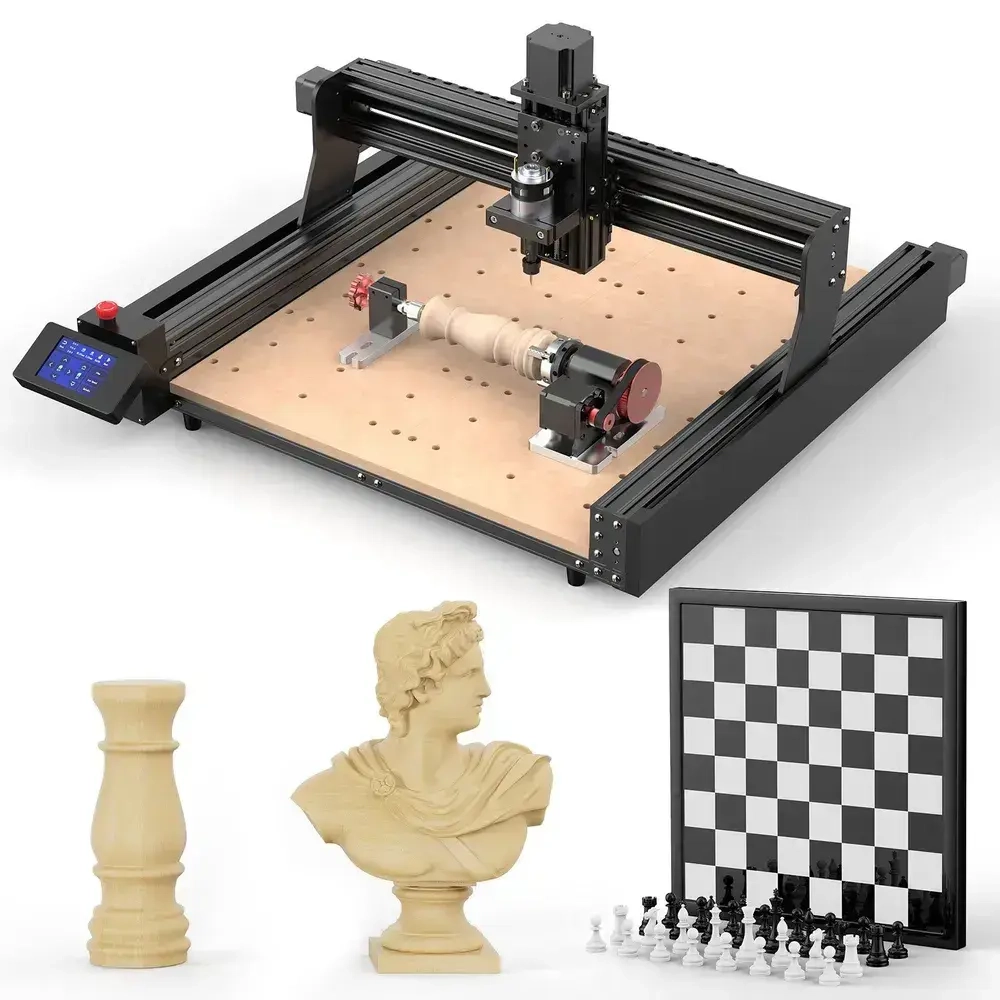 TwoTrees CNC 4-осевой шарнир для фрезерного станка с ЧПУ TTC450 Конструкция 3-кулачкового патрона шарнирная Диаметр зажима 4-60 мм