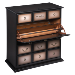 Тумба Пандора 3 Орех Оберджин Шоколад