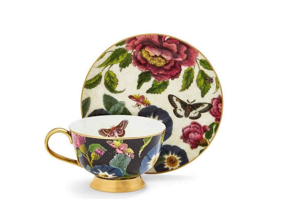Spode Чайная чашка Creatures of Curiosity 200 мл с блюдцем Черная