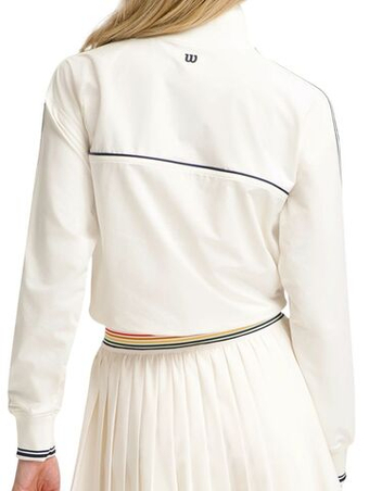 Женская Кофта теннисная Wilson Davenport Popover Half Zip - Sandrift