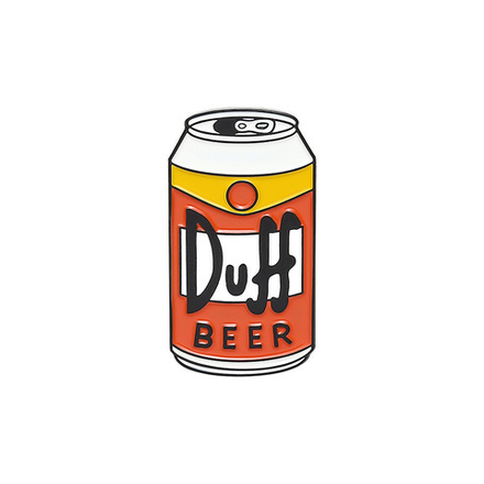 Металлический значок "Пиво Duff"