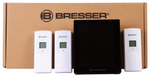 Метеостанция Bresser ClimaTemp Hygro Quadro с тремя датчиками, черная